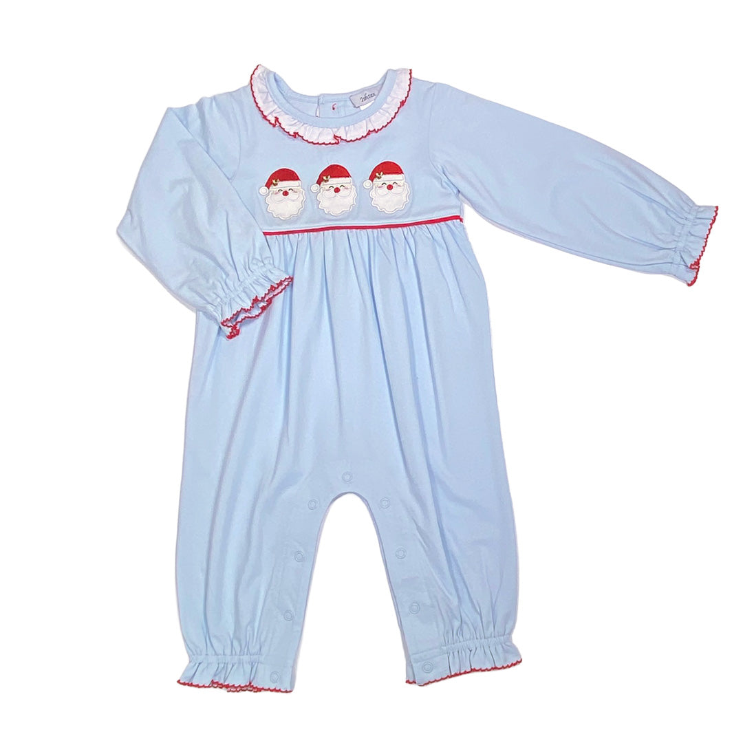 Santa Trio Girl's Romper by Ishtex