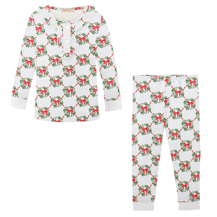 Christmas Wreath Pajamas by Baby Club Chic