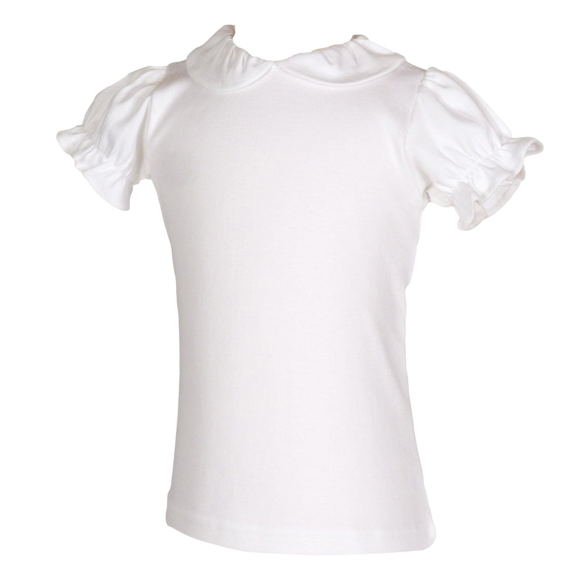 White Clare Short-Sleeve Shirt by The Yellow Lamb