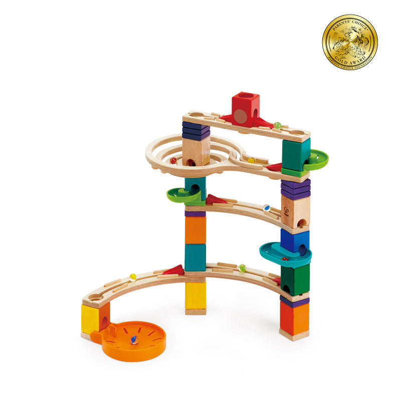 Hape Quadrilla Cliffhanger Wooden Marble Run Blocks