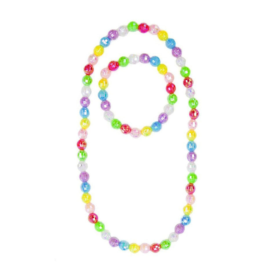 Great Pretenders Color Me Rainbow Necklace & Bracelet Set