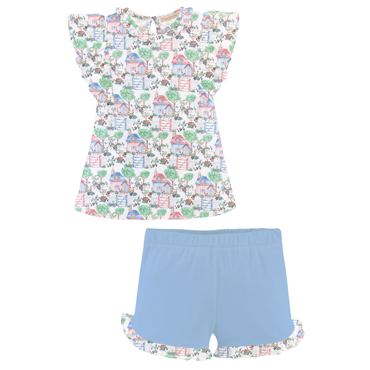 Cottage Garden Tee and Shorts Set by Baby Club Chic