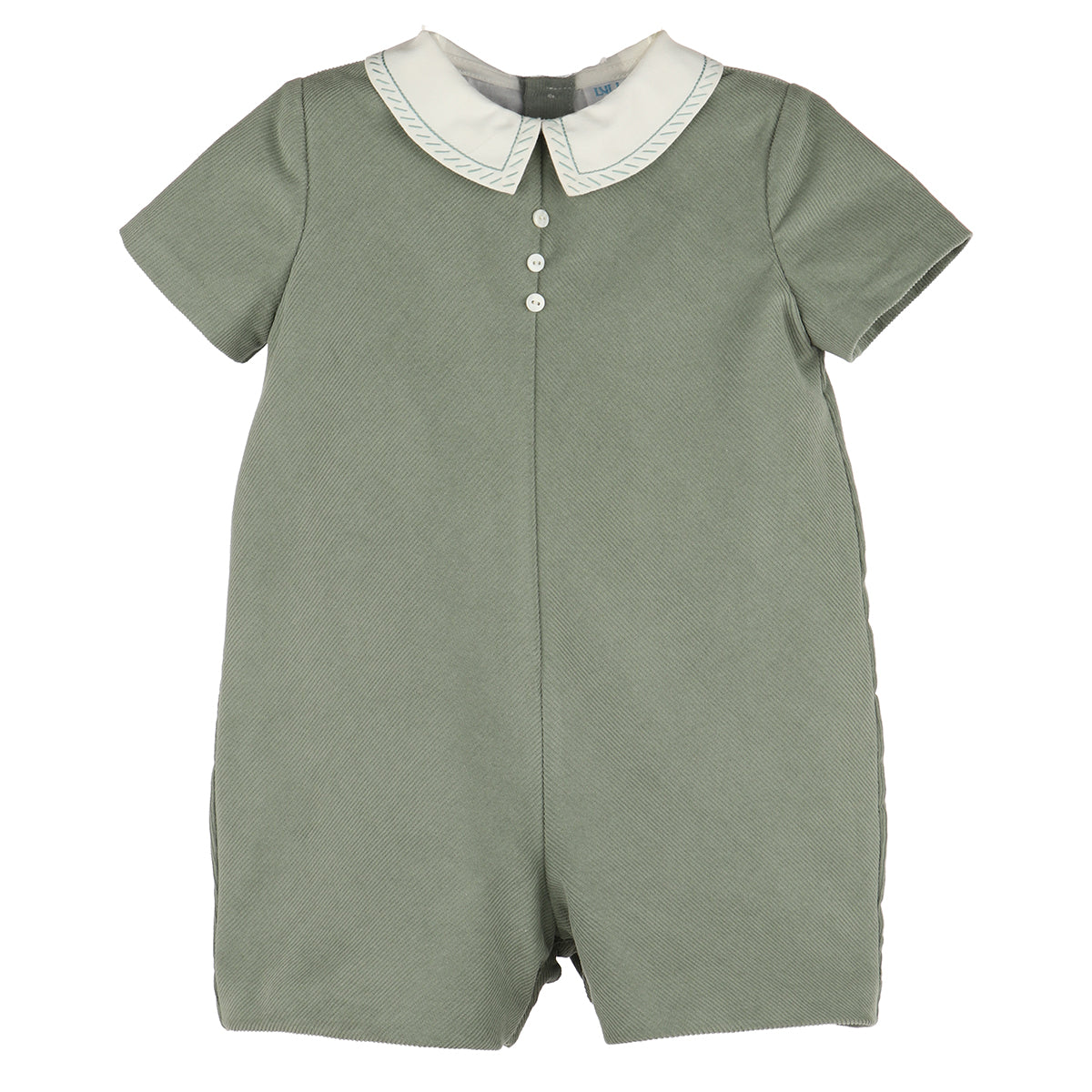 Green Corduroy Boy Bubble by Luli & Me