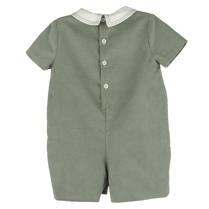 Green Corduroy Boy Bubble by Luli & Me