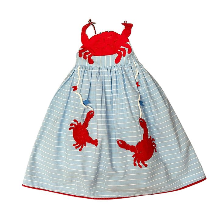 Crab Applique Dress by Cotton Kids