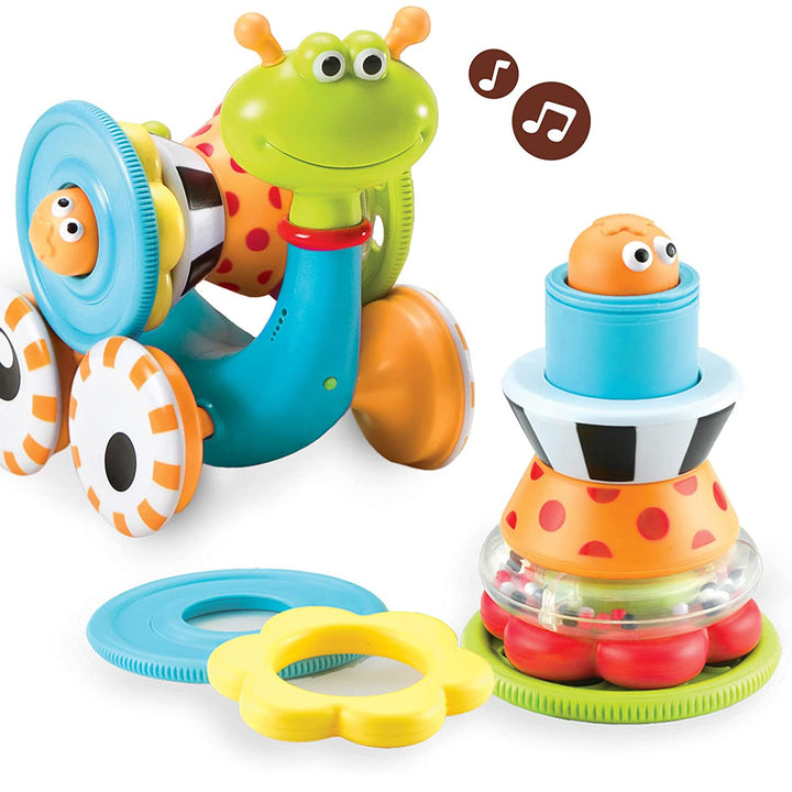 Yookidoo Musical Crawl N' Go Snail Toy with Stacker