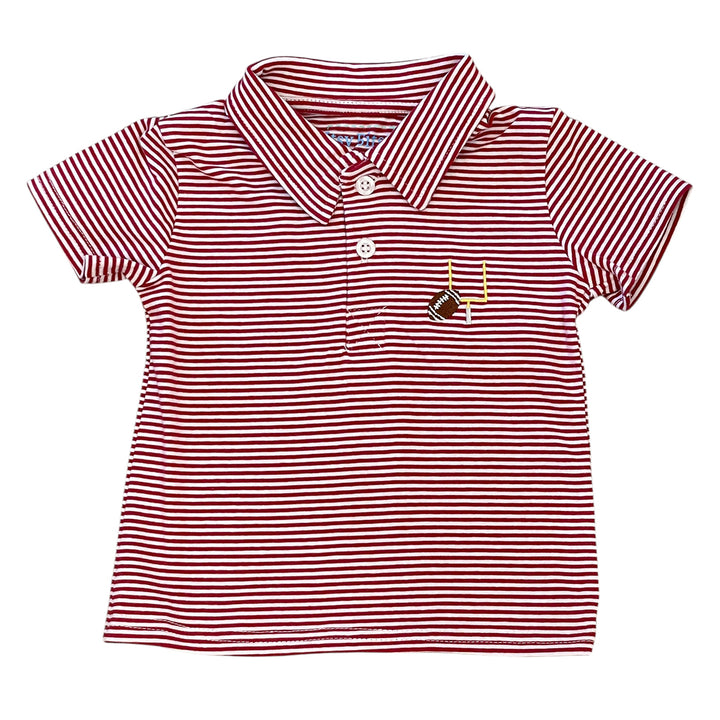 Crimson Game Day Polo by Itsy Bitsy