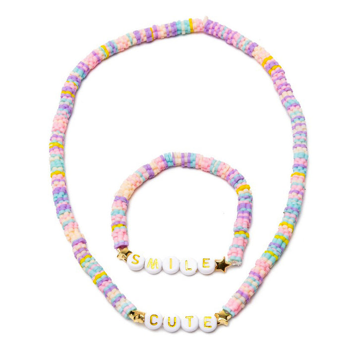 Great Pretenders Cute Smile Necklace / Bracelet Set