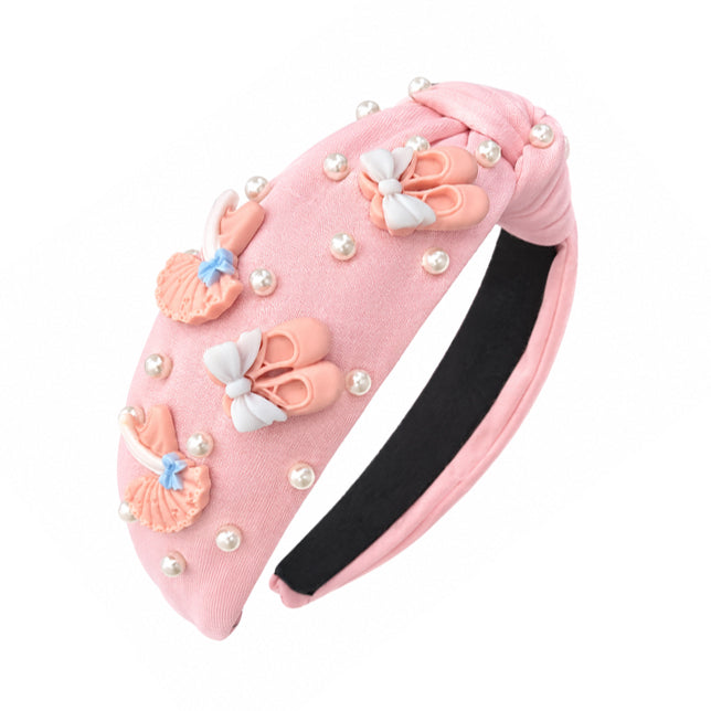 Dance Knotted Headband by Little Miss Zoe