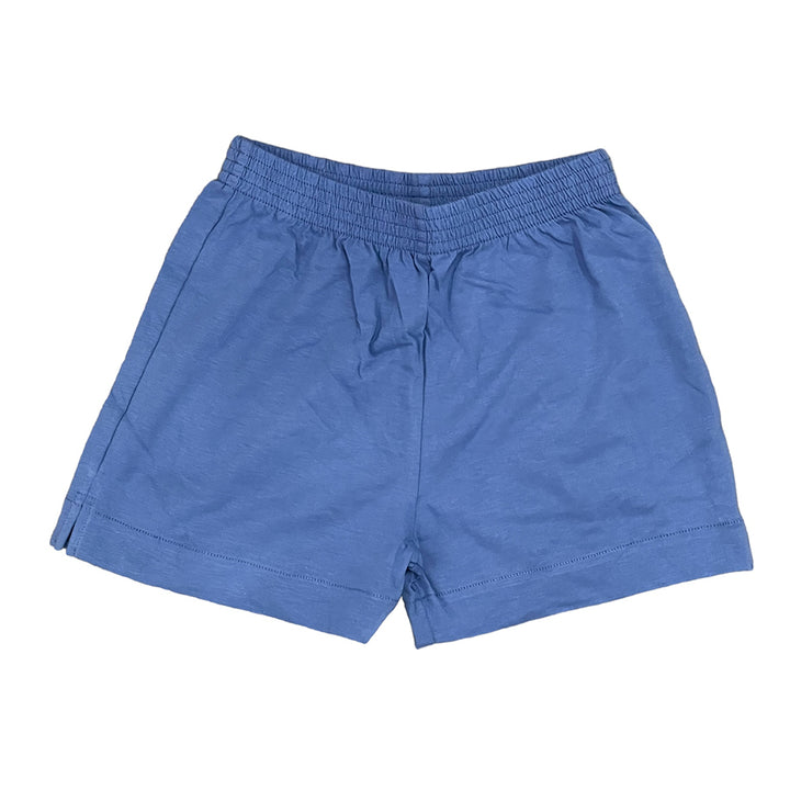 Luigi Boys Jersey Solid Shorts - Dark Chambray