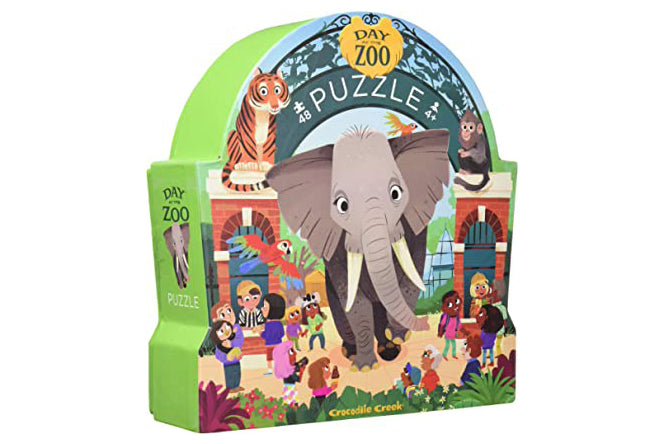Crocodile Creek Day at the Zoo 48-Piece Puzzle (Age 3+)