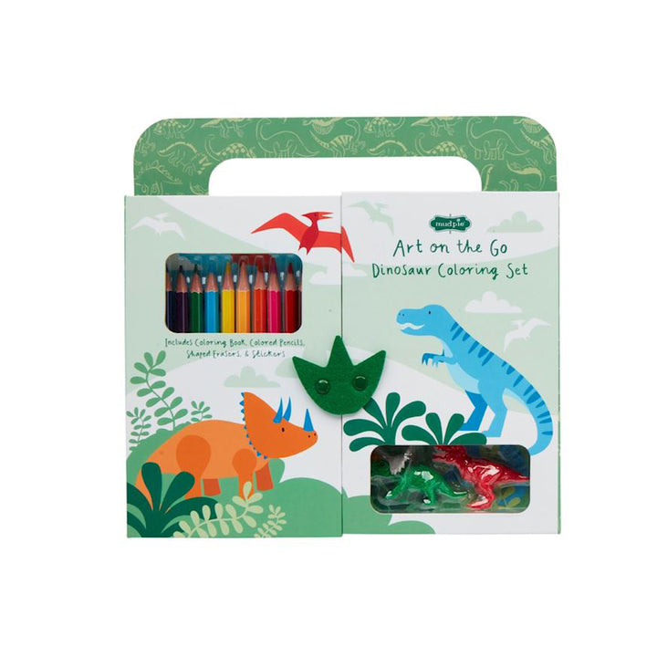 Dinosaur On-the-Go Art Coloring Set