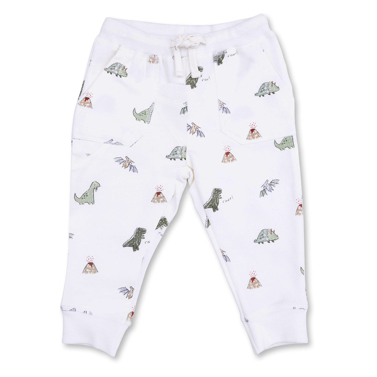 Dinosaurs French Terry Jogger Pants by Angel Dear
