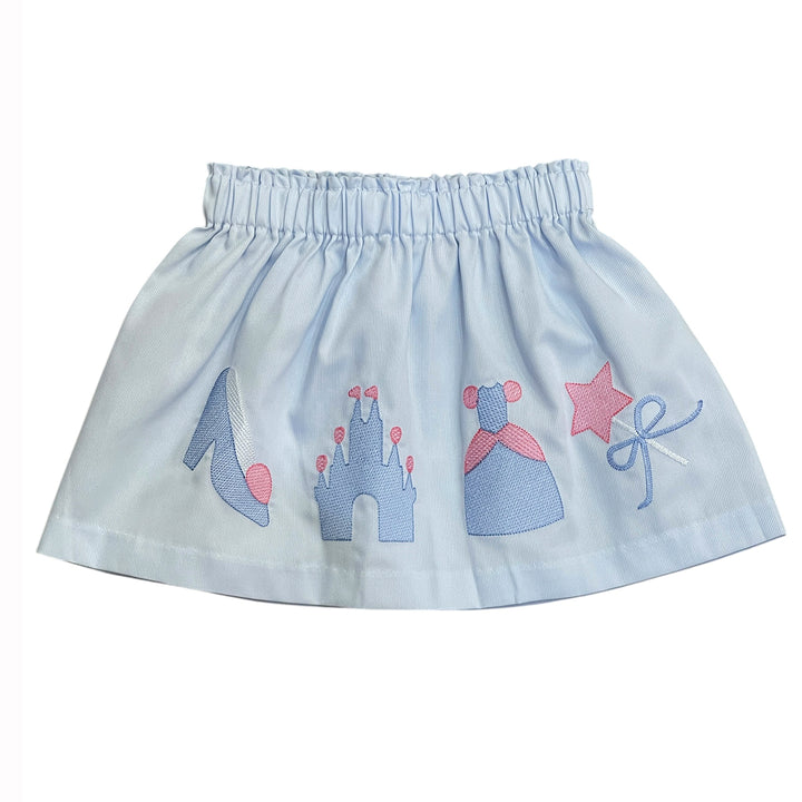 Disney Castle Embroidered Skirt by LuLu BeBe