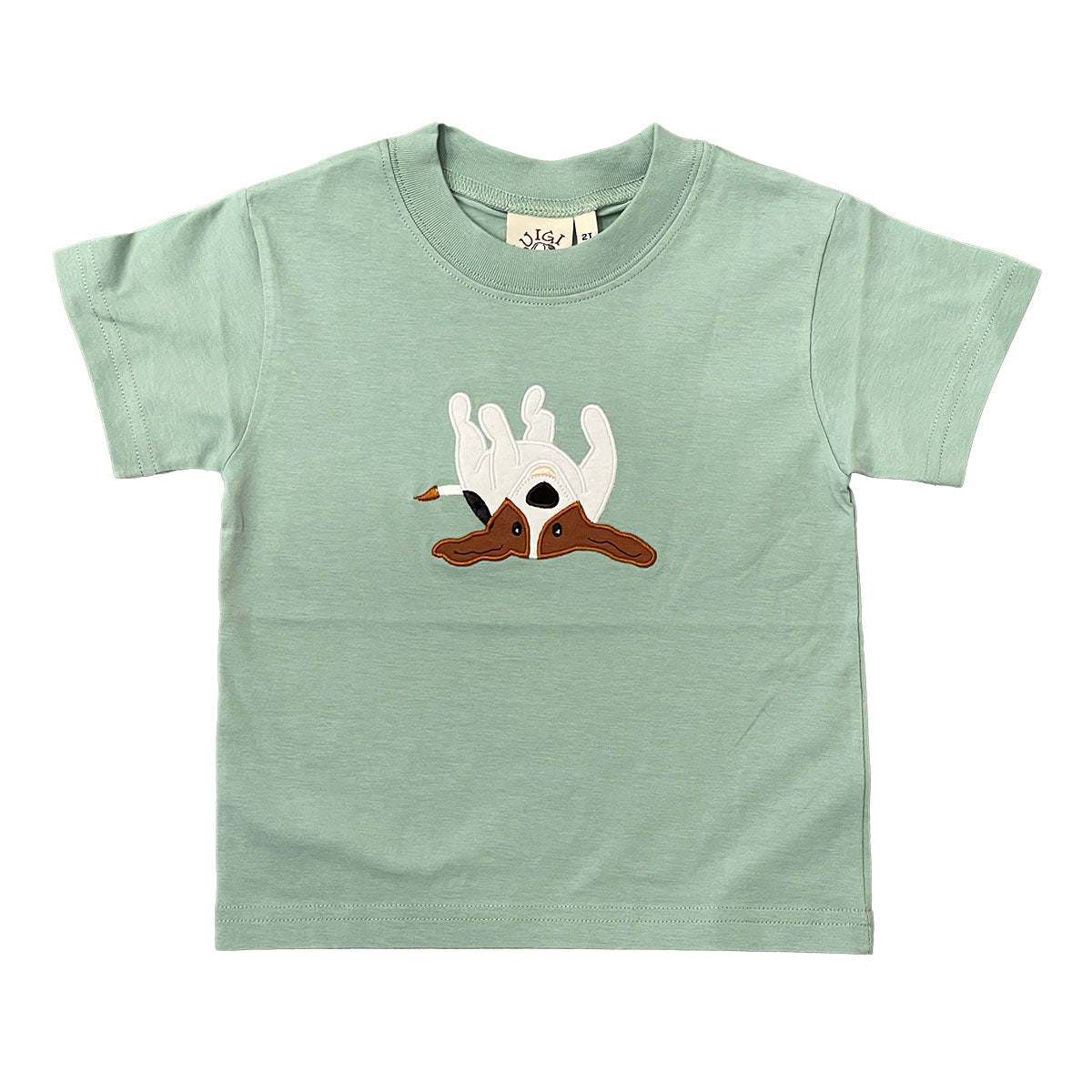 Dog Laying Upside Down Shirt by Luigi