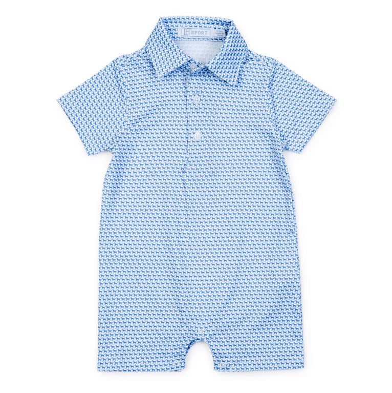 Fetch Classic Blue Boy's Performance Shortall by Lila & Hayes Sport