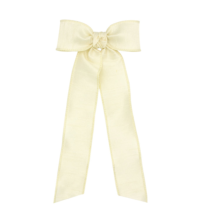 Antique White Dupioni Bowtie Streamer by Wee Ones (2 SIzes)