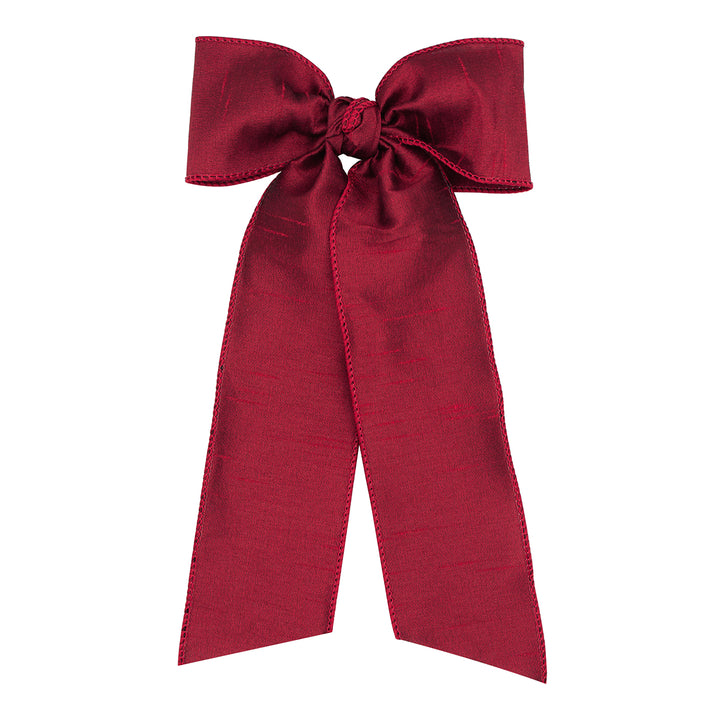 Cranberry Dupioni Bowtie Streamer by Wee Ones (2 SIzes)