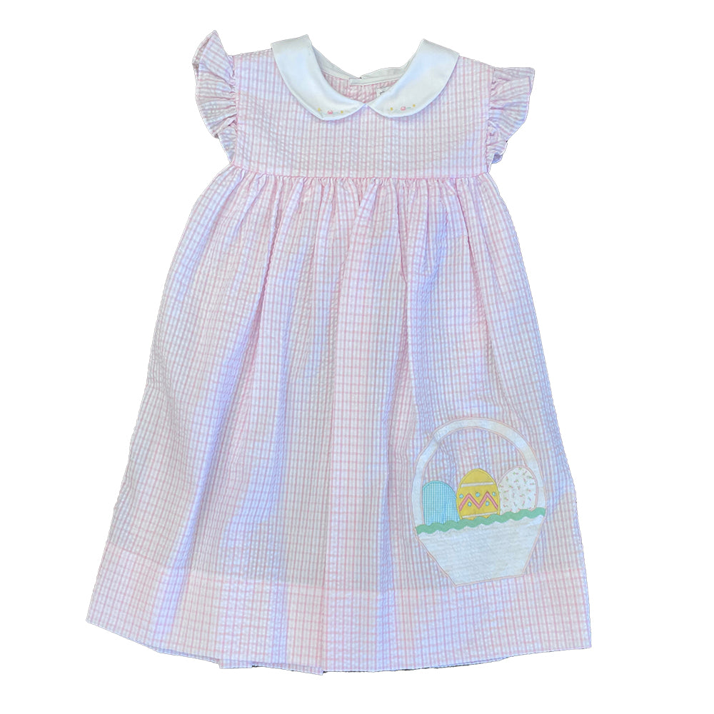 Easter Basket Applique Dress by Petit Ami