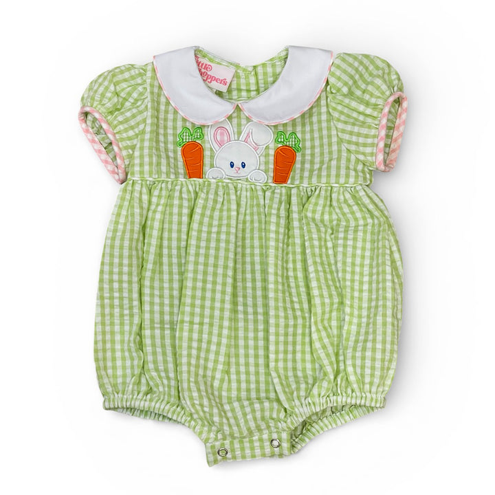 Easter Bunny Applique Girl Bubble by My Little Hoppers