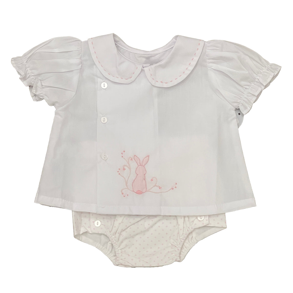 Easter Bunny Riley Girl's Bloomer Set by Baby Sen