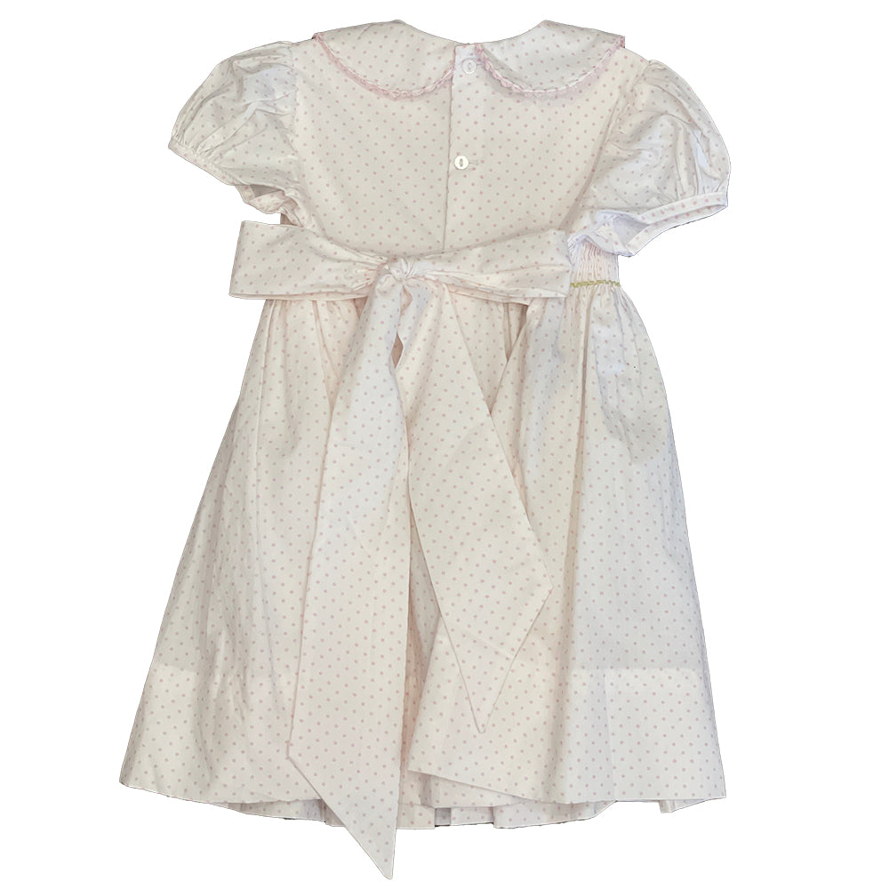 Easter Bunny with Eggs Pink Dress by Baby Sen