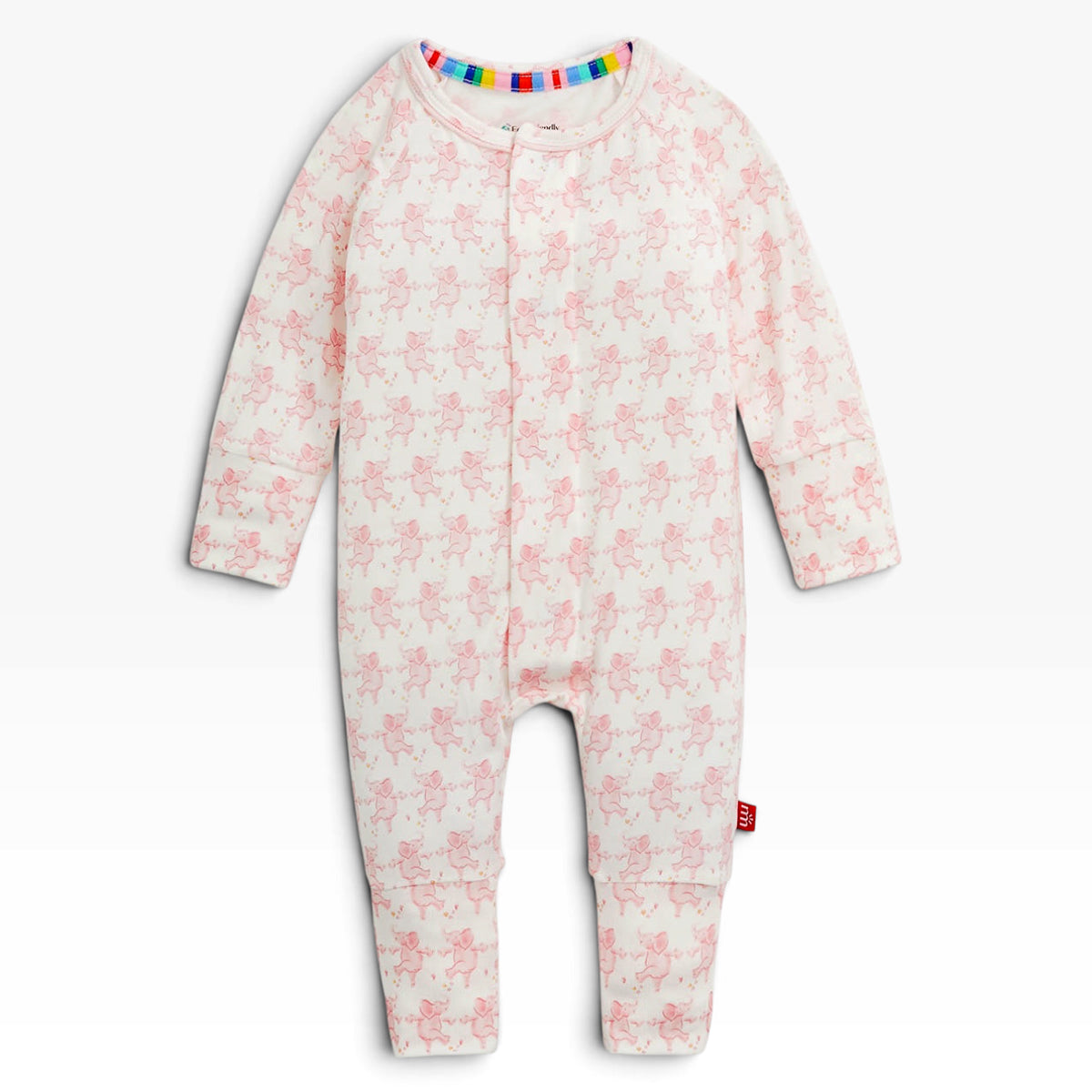 Elephant Trunkettes Pink Modal Coverall by Magnetic Me