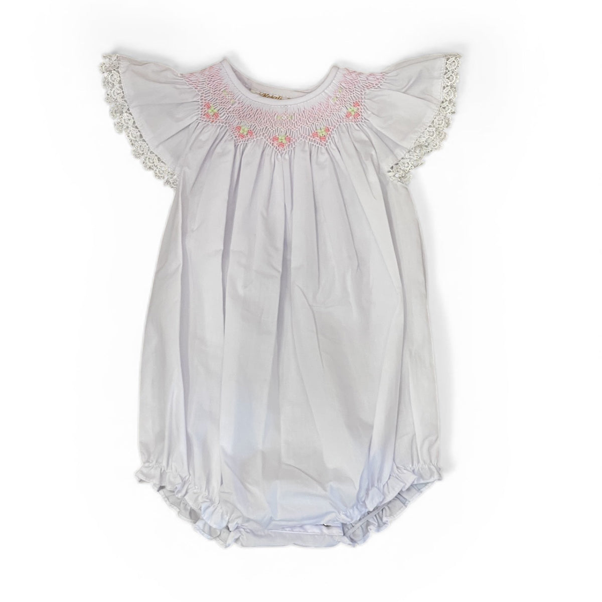 White English Smocked Bubble by Rosalina