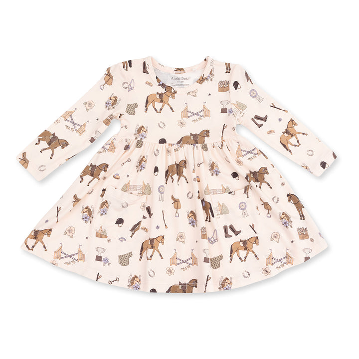 Pretty Equestrian Twirly Dress by Angel Dear