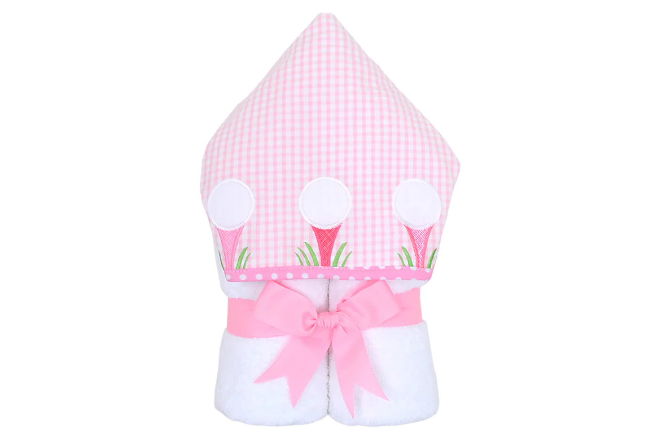 3 Marthas Everyday Kid Hooded Towel - Pink Golf