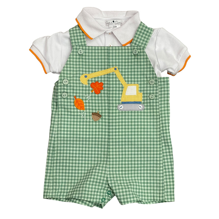 Excavator Autumn Leaves Shortall by Petit Ami