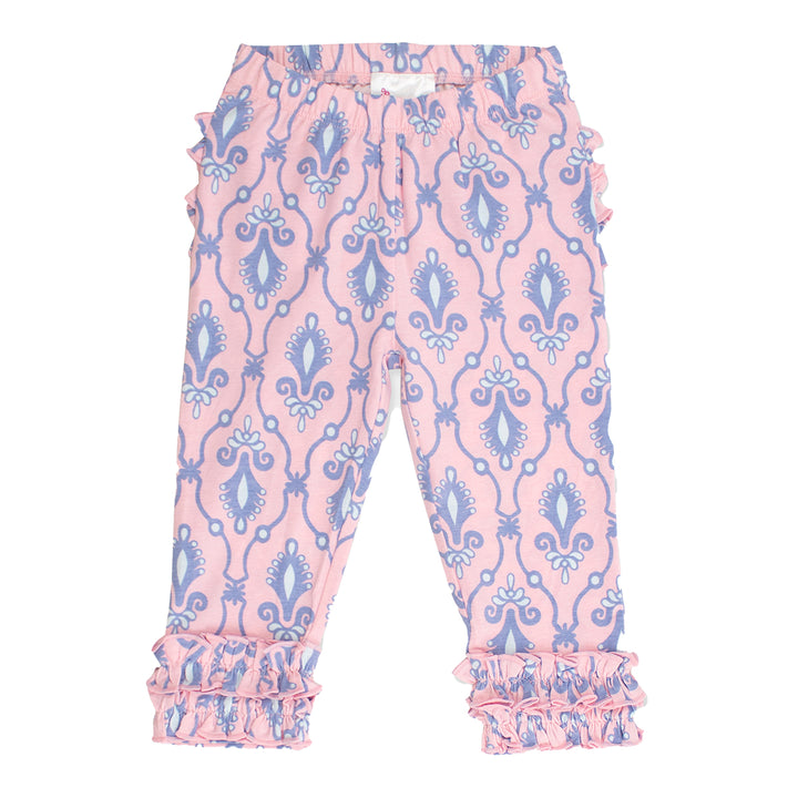Pink Fairytale Jewels Ruffle Leggings by RuffleButts