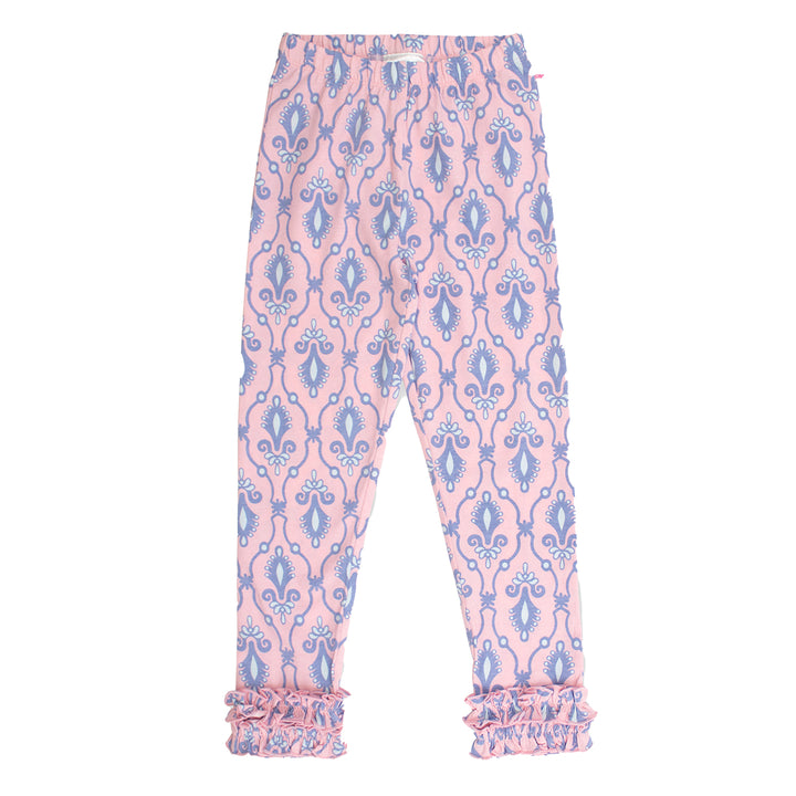Pink Fairytale Jewels Ruffle Leggings by RuffleButts