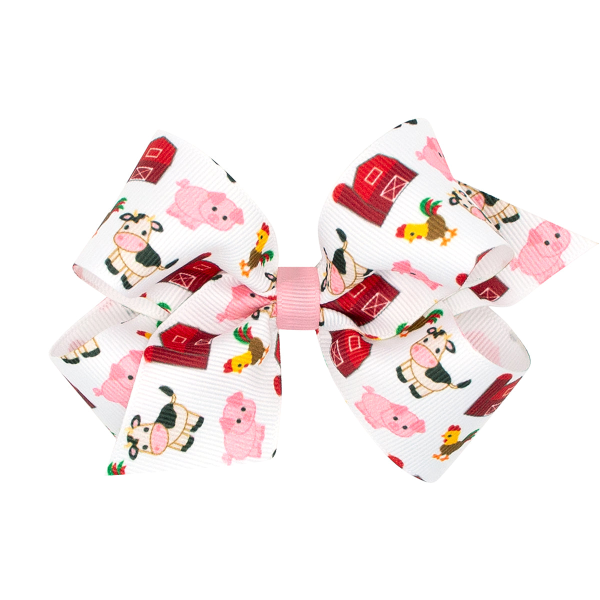 Wee Ones Farm Print Grosgrain Bow (2 Sizes)