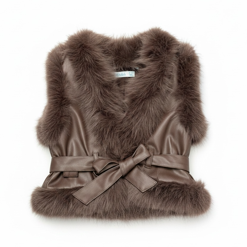 Faux-Fur Padded Vest by Abel & Lula
