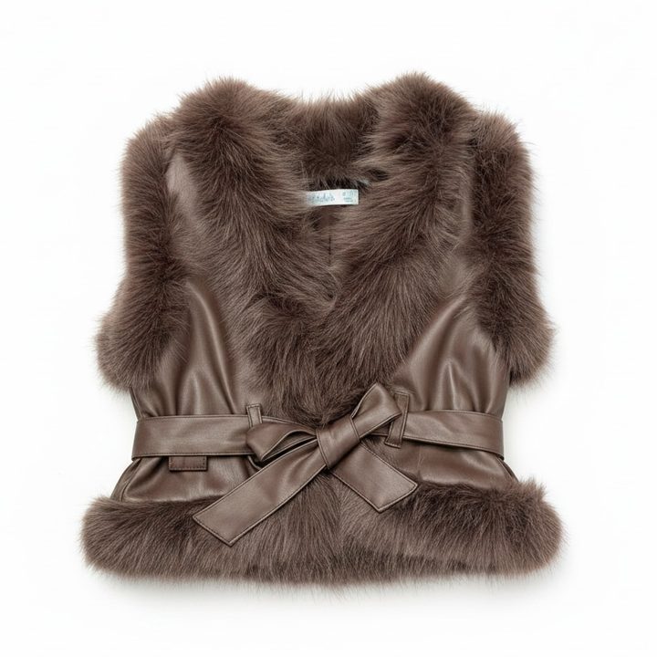 Faux-Fur Padded Vest by Abel & Lula