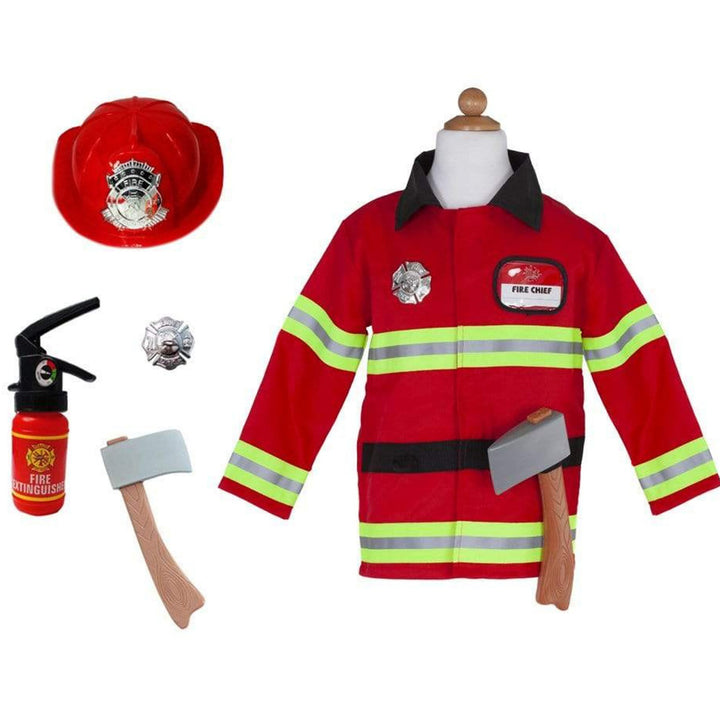 Firefighter Costume & Accessories by Great Pretenders (Size 5-6)
