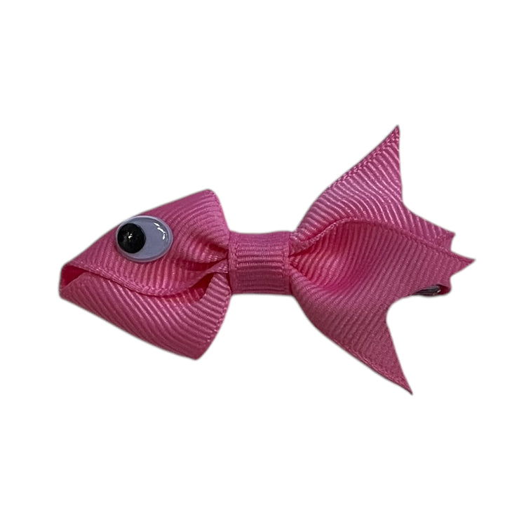 Hot Pink Fish Sculpture Bow by Wee Ones