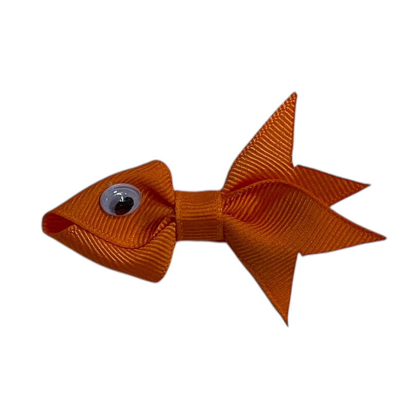 Orange Fish Sculpture Bow by Wee Ones