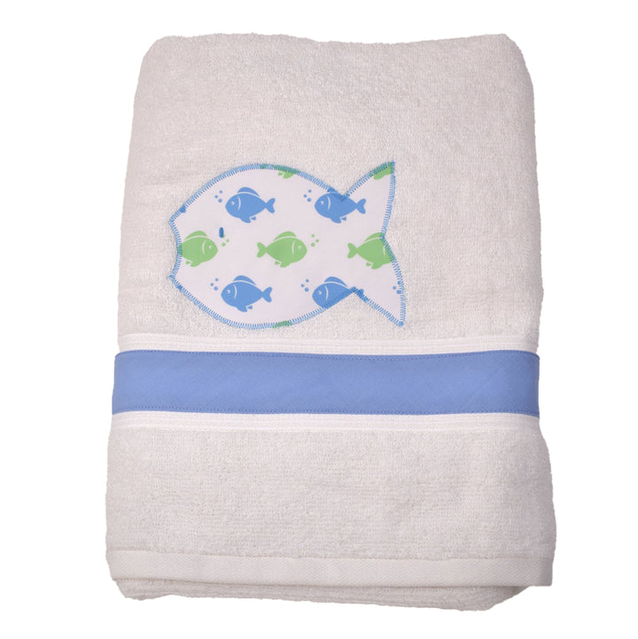 Blue Fish Towel by Funtasia