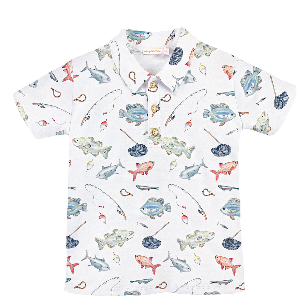 Fishing Day Polo by Baby Club Chic