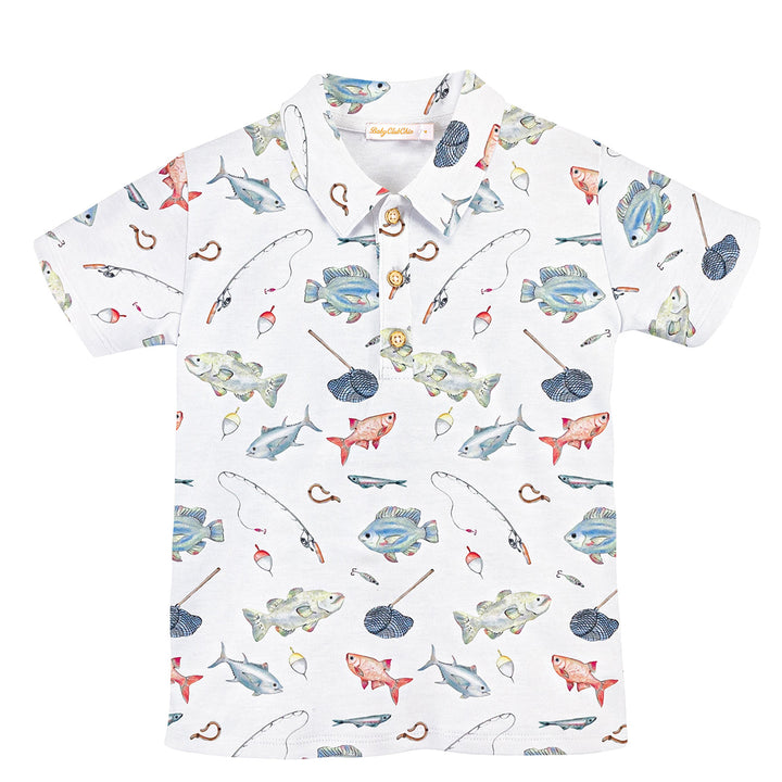 Fishing Day Polo by Baby Club Chic