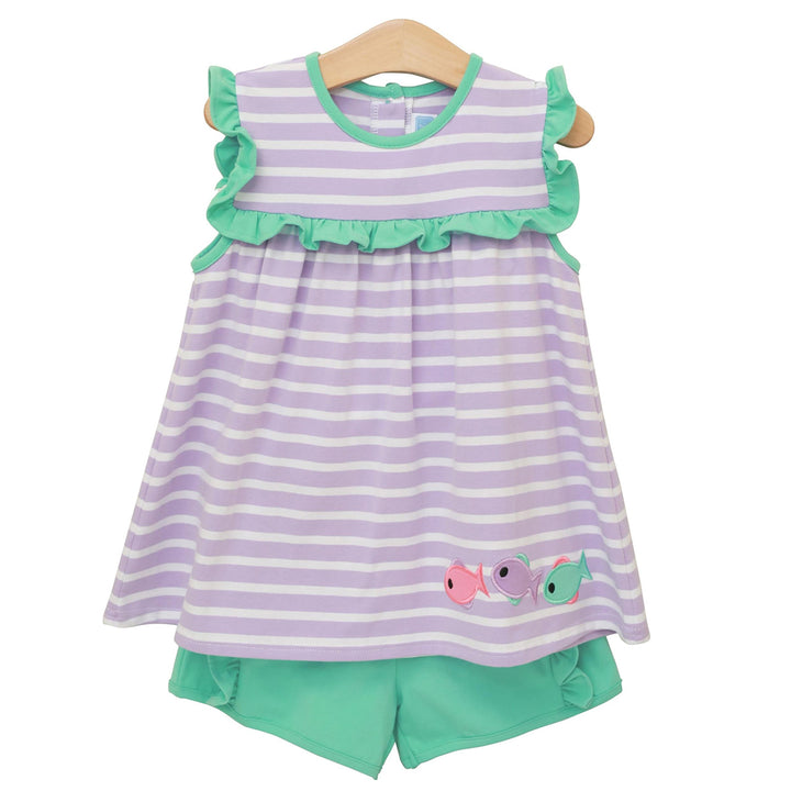 Fishy Fishy Girl Short Set by Trotter Street Kids