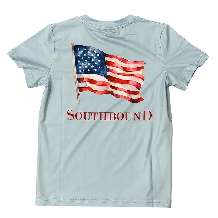 USA Flag Performance Tee by Southbound