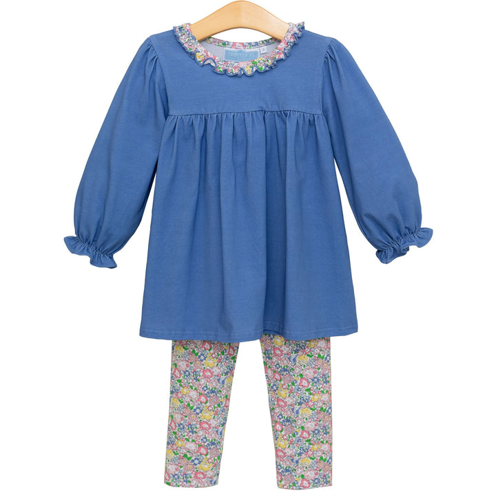 Floral Ruffle Pants Set by Trotter Street