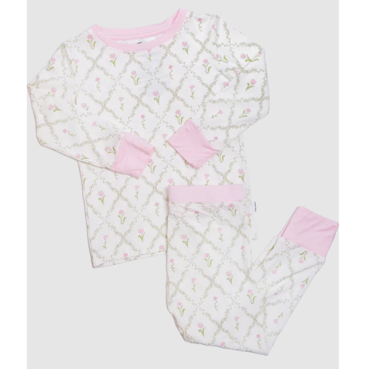 Flower Trellis 2pc Pajama Set by The Uptown Baby