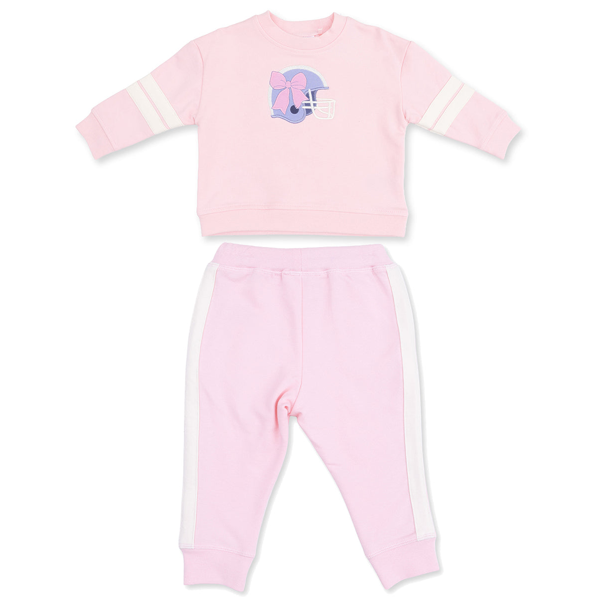 Football Helmet Drop-Sleeve Sweatshirt / Jogger Set by Angel Dear