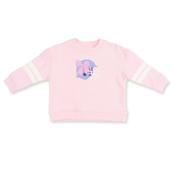 Football Helmet Drop-Sleeve Sweatshirt by Angel Dear
