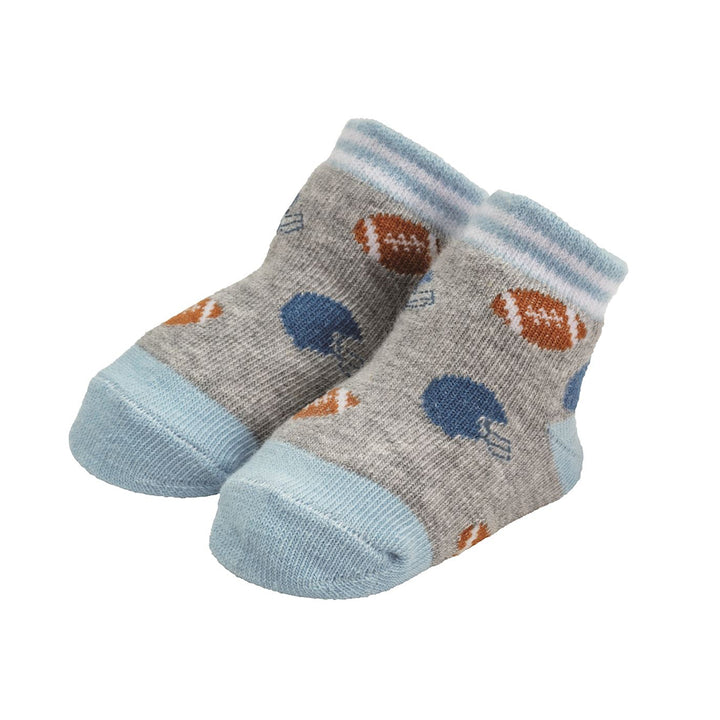 Footballs (Scattered) Socks by Mud Pie