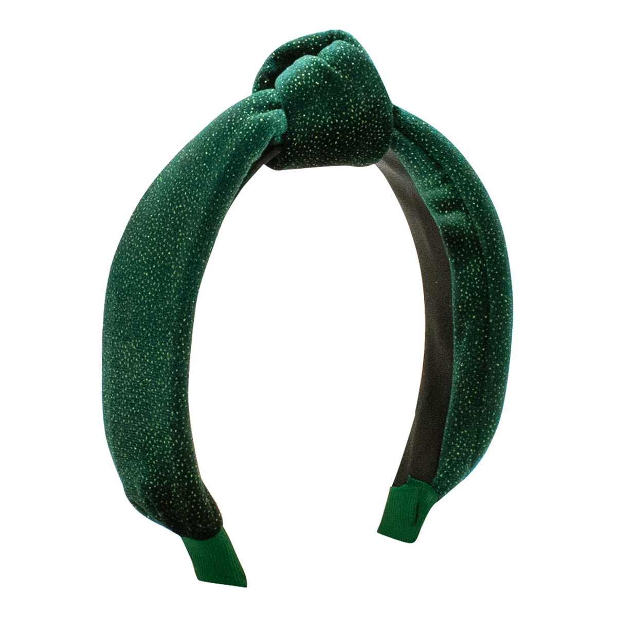 Forest Green Sparkle Velvet Knot Headband by Wee Ones